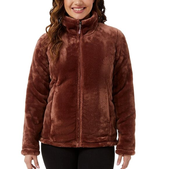 New 32 Degrees Heat Women's Full Zip Plush Jacket Size XXL Amber Super Soft - Picture 14 of 14